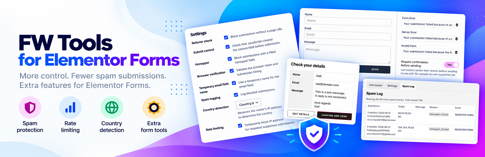 FW Tools for Elementor Forms