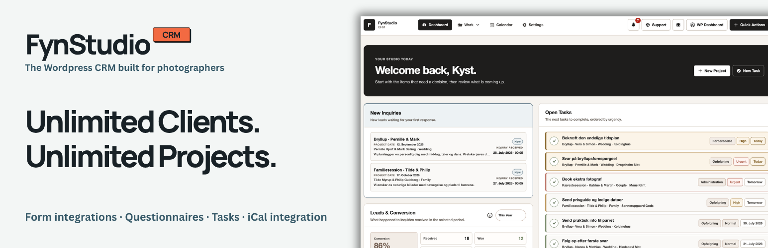 FynStudio – The Smart CRM for Photographers