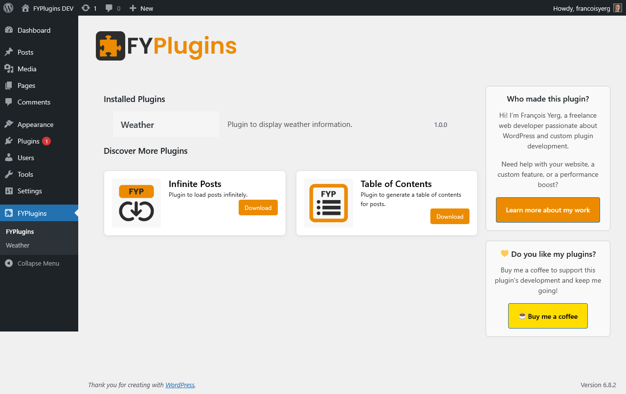 FYPlugins ready - Faster, stronger, easier with FYPlugins core integrated