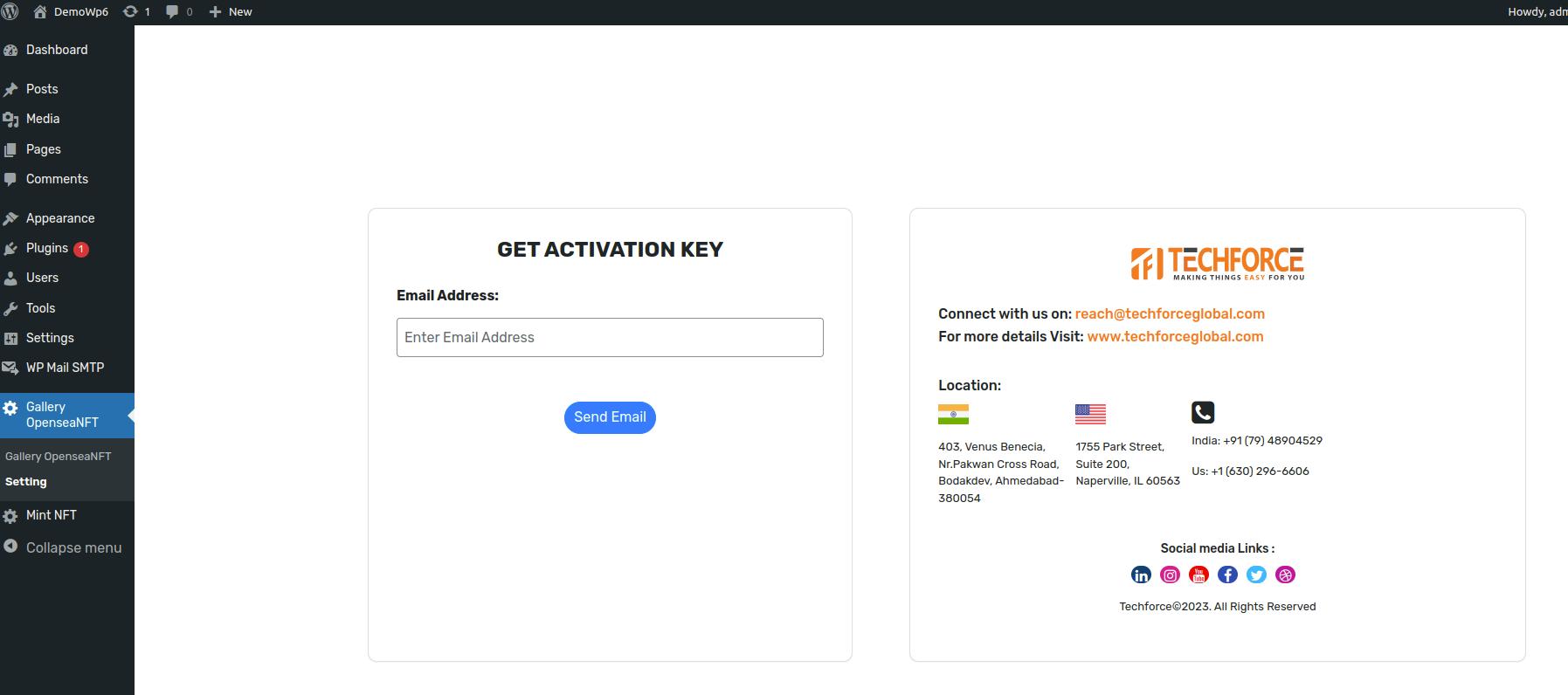 Get Activation key