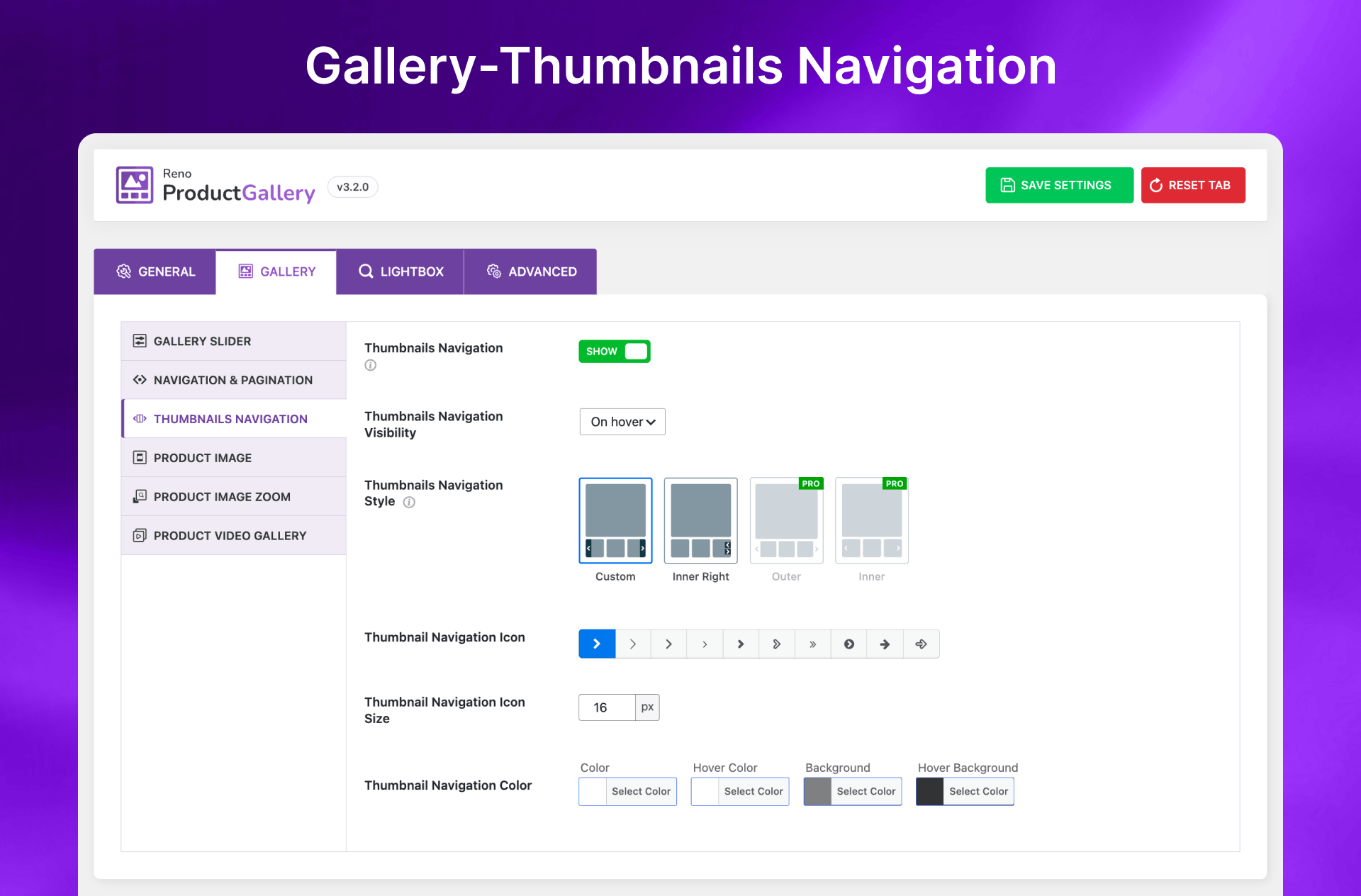 Thumbnails Navigation