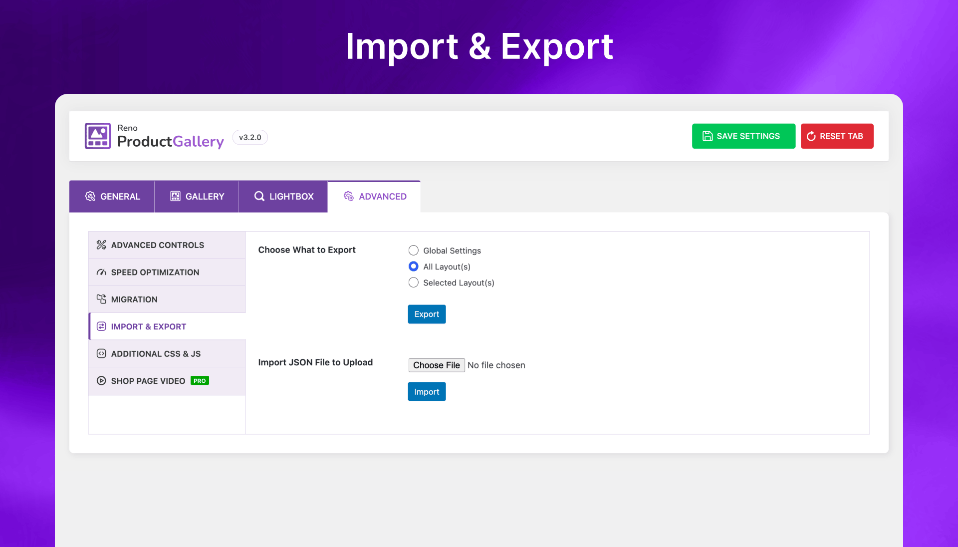Import & Export
