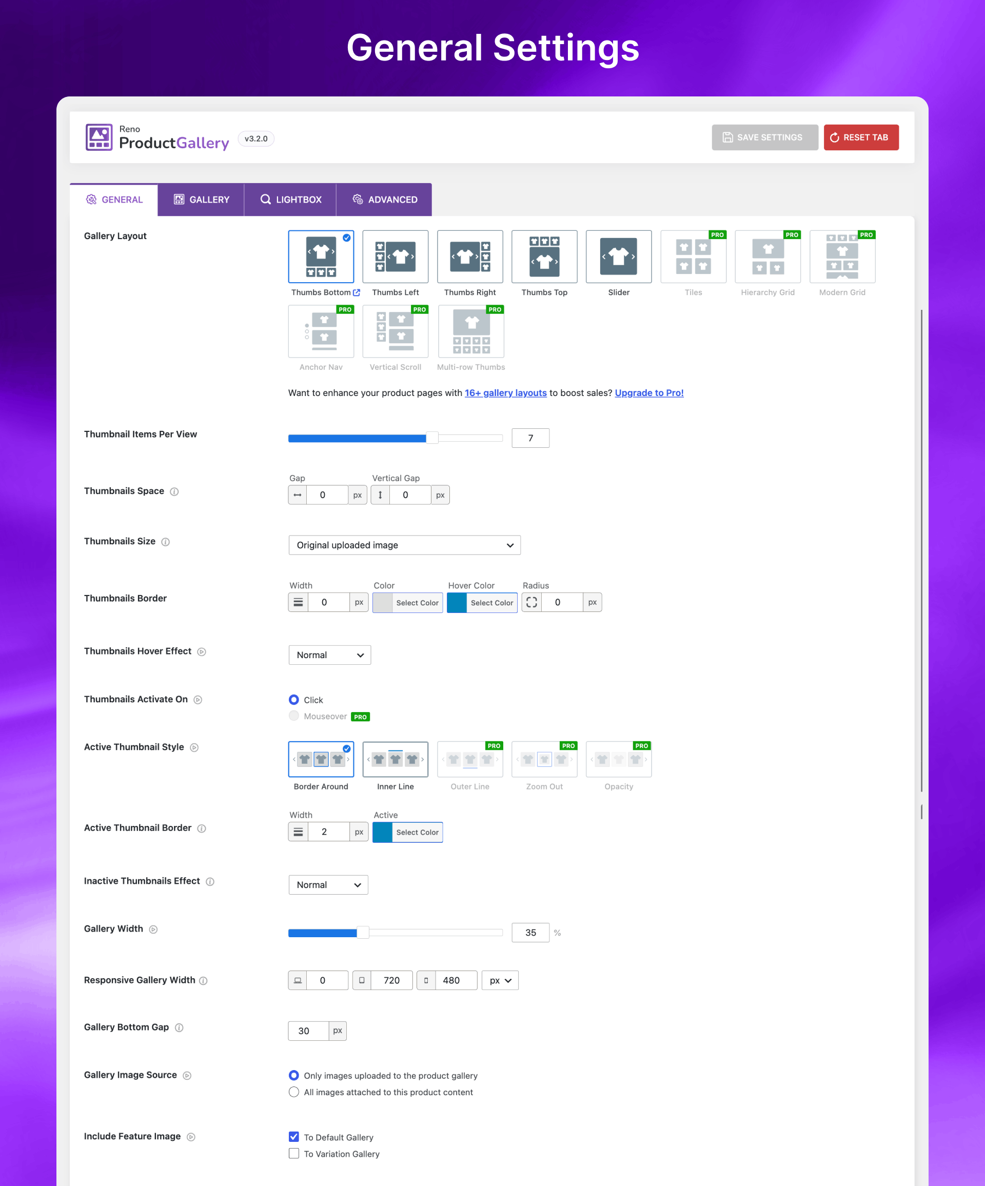 General Settings