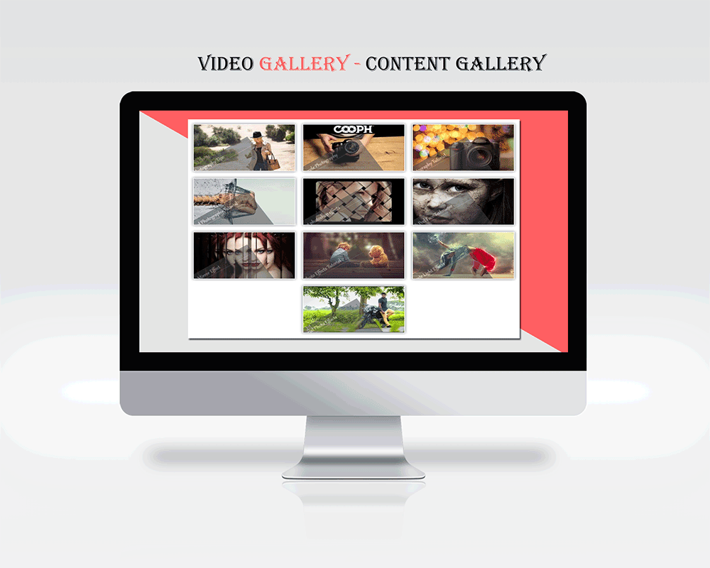 An example of plugin in action Video Gallery / Content Popup