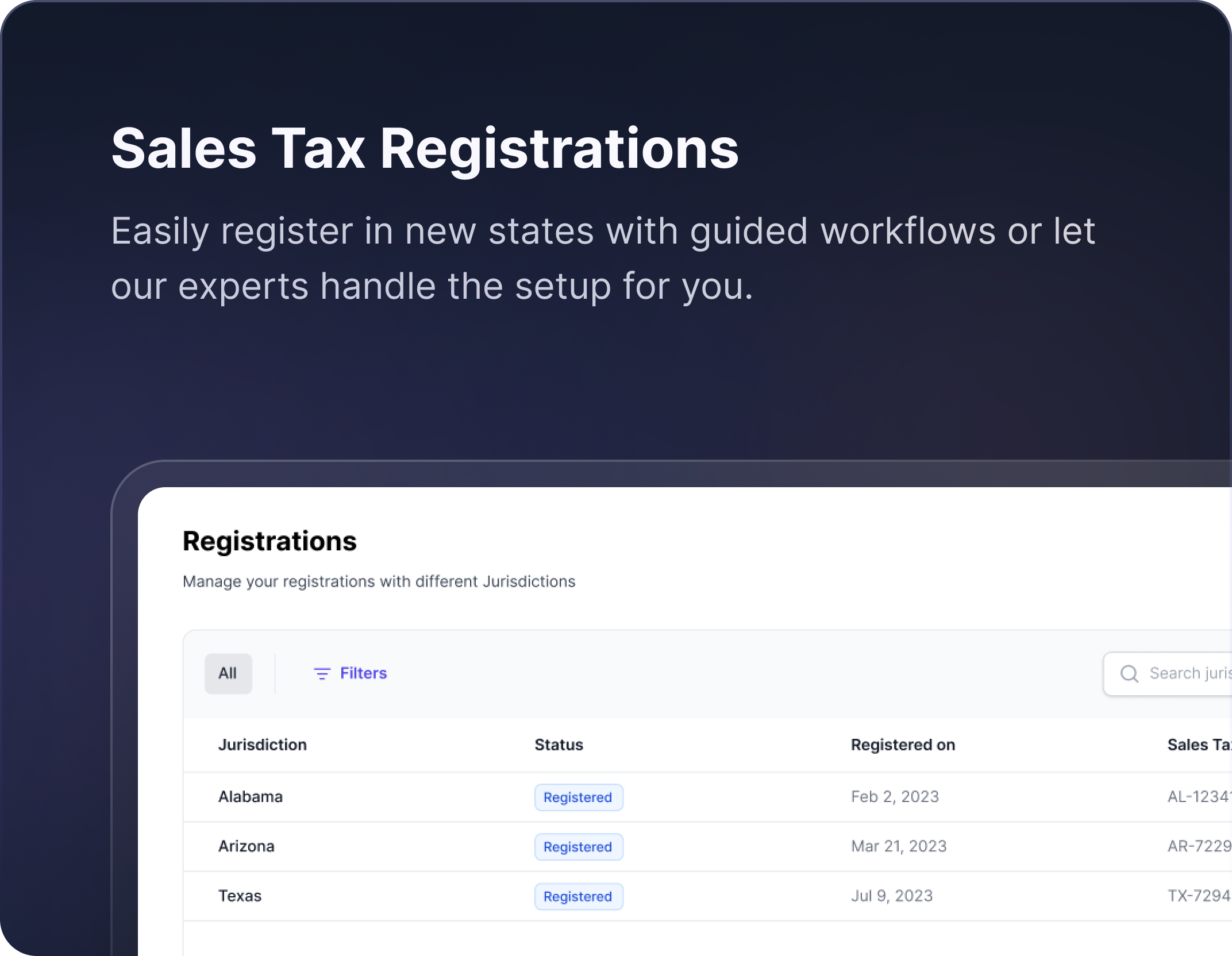 Galvix Managed Registrations