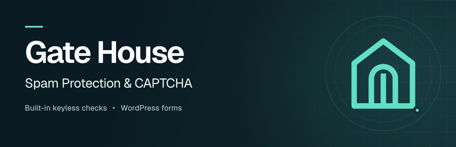 WordPress 外掛 Gate House – Spam Protection & CAPTCHA 的封面圖片