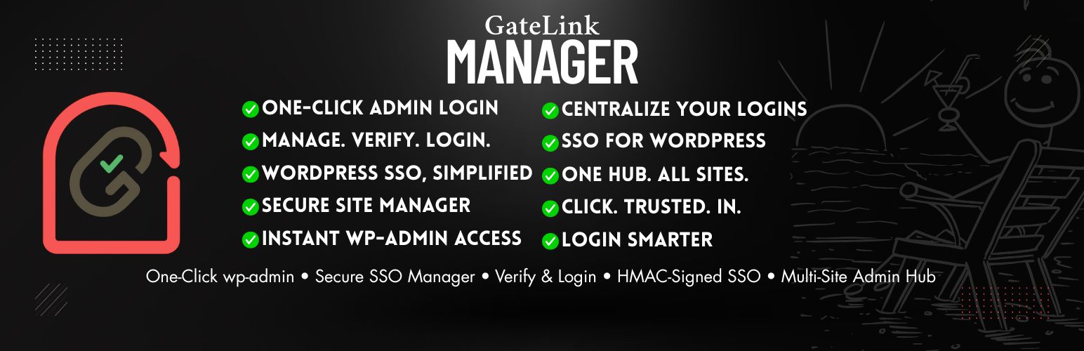 GateLink Manager – Secure One‑Click Admin Login & WordPress SSO