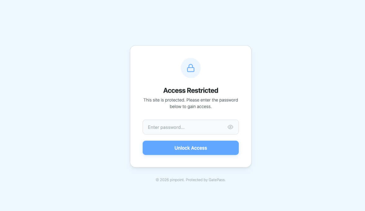 Frontend Protection View
