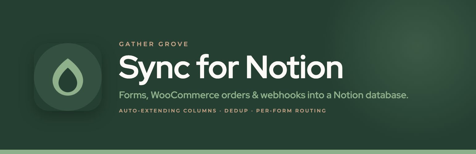 WordPress 外掛 Gather Grove Sync for Notion 的封面圖片