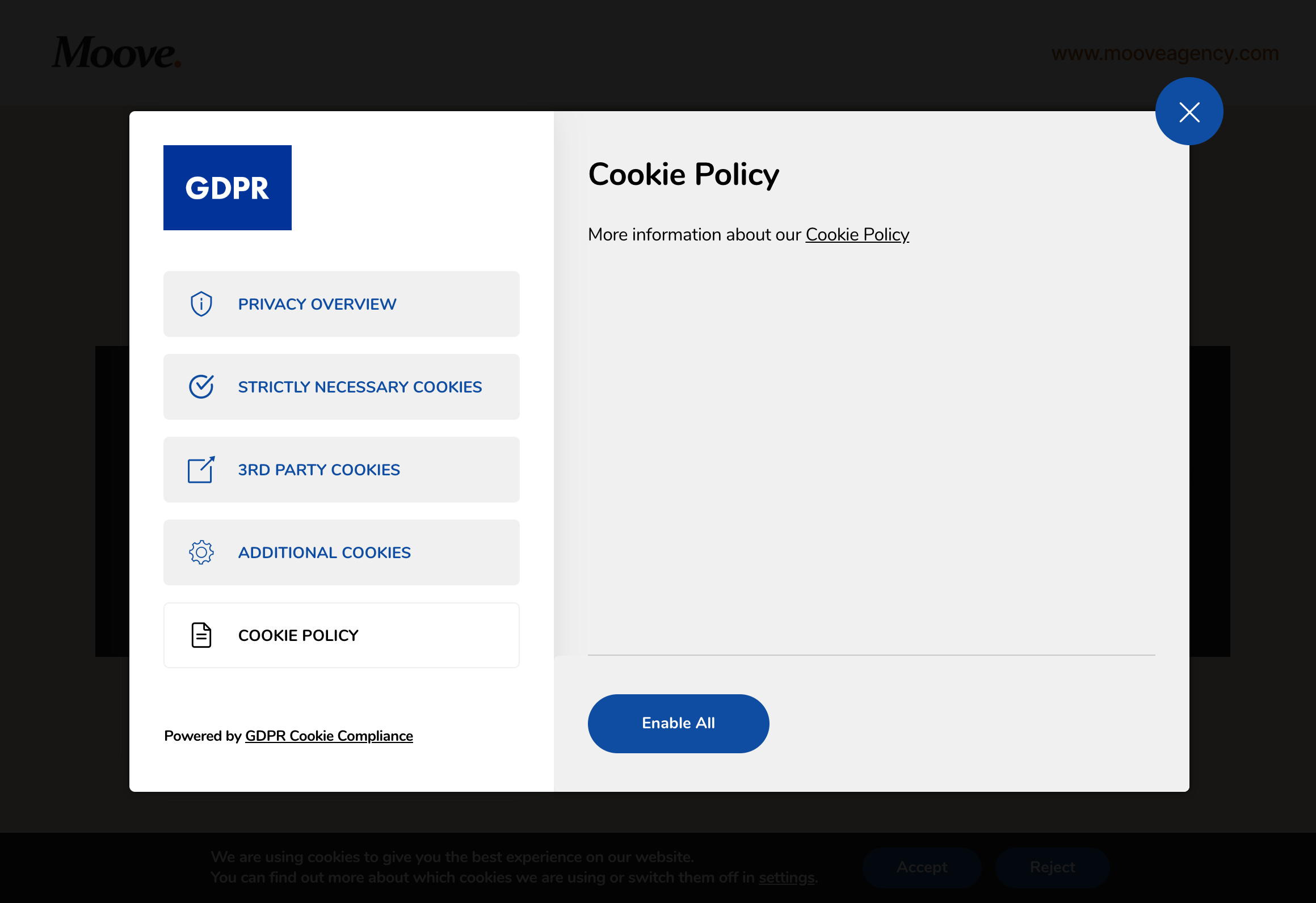 Политика cookies для сайта. Cookie Compliance.