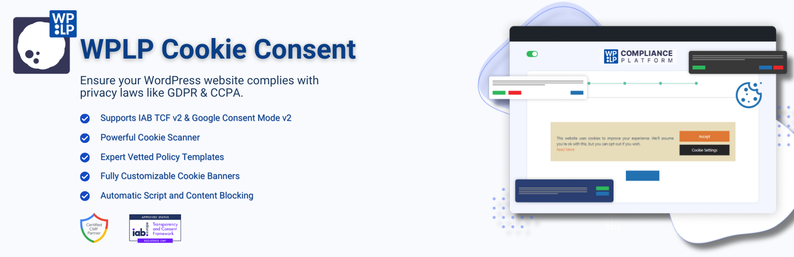 Cookie Banner for GDPR / CCPA – WPLP Cookie Consent