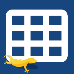 Gecko Grid Layout Icon