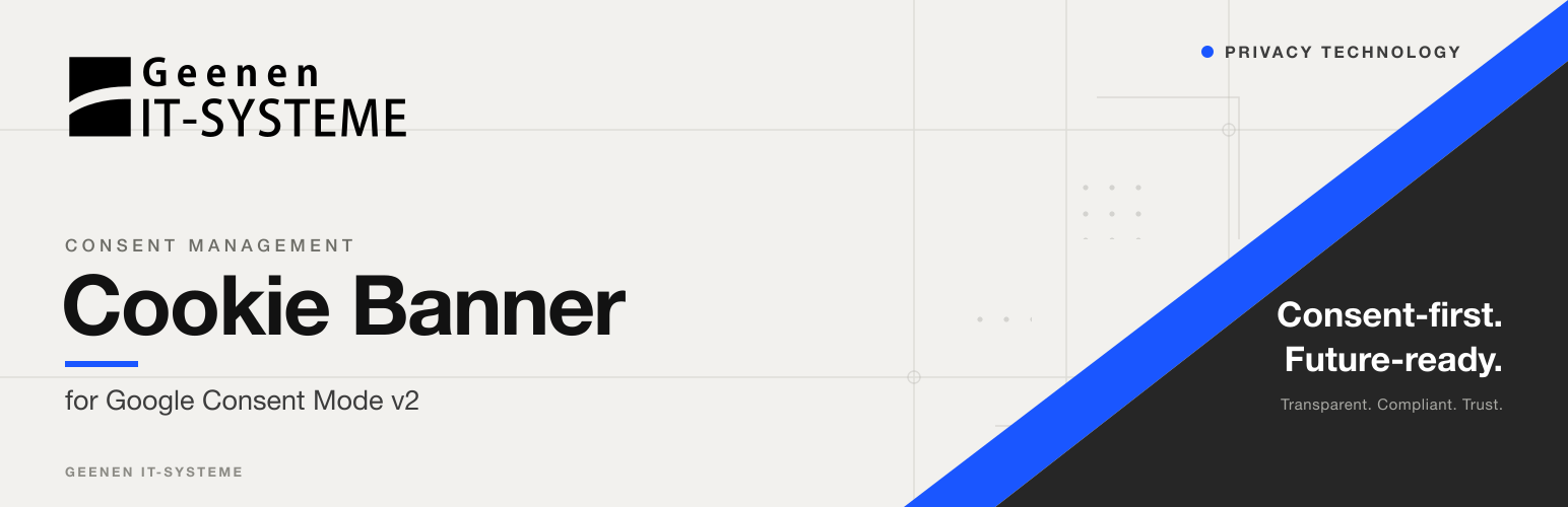 Geenen Cookie Banner for Google Consent Mode v2