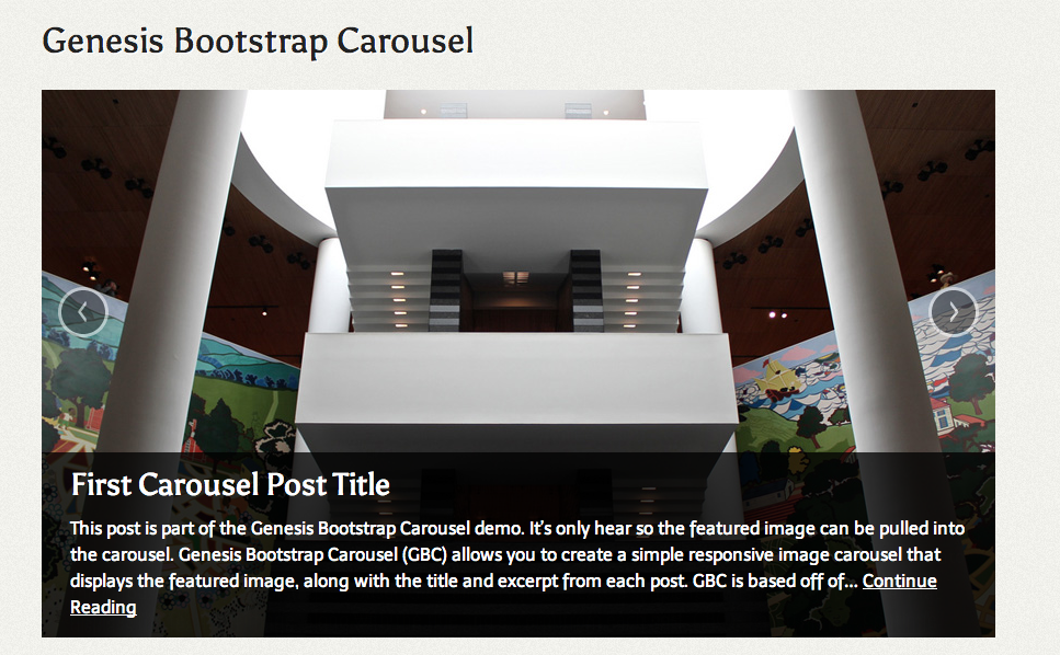 Carousel - Front End Display