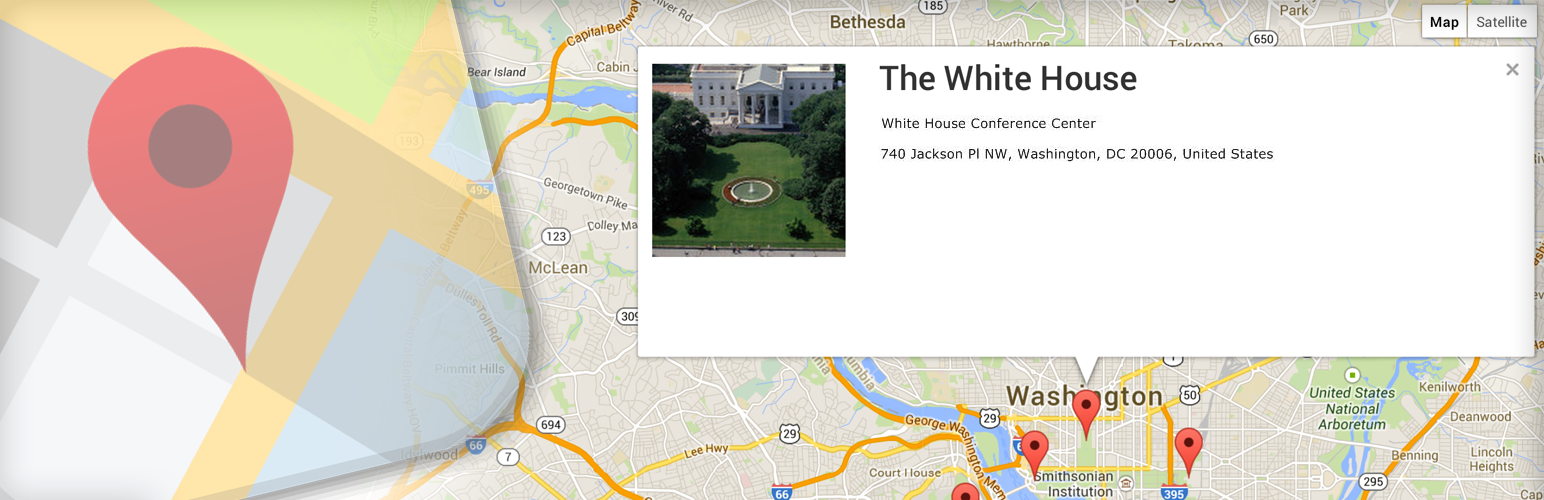 WordPress 外掛 Geo Map Locations WordPress Plugin 的封面圖片。