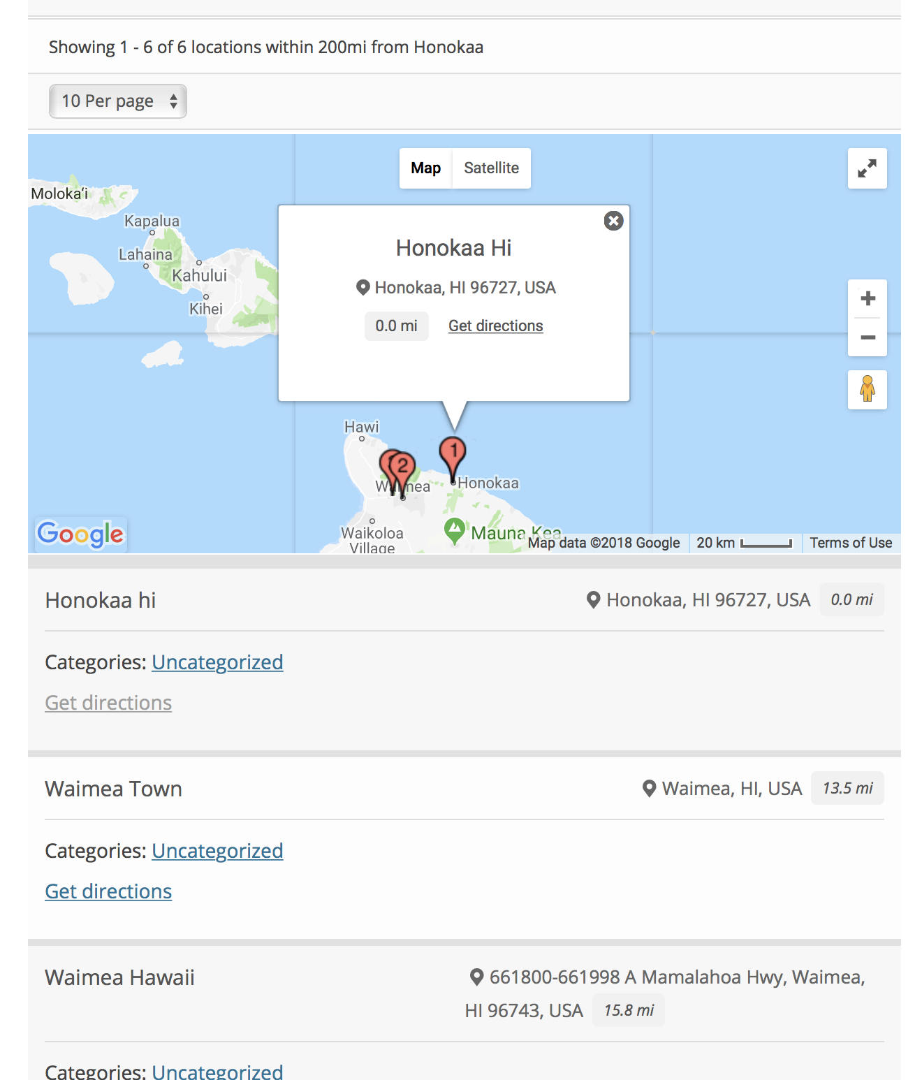 Posts Locator Search Form 2