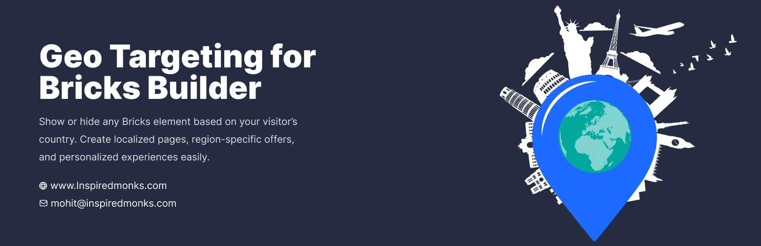 Geo Targeting for Bricks Builder by Inspired Monks