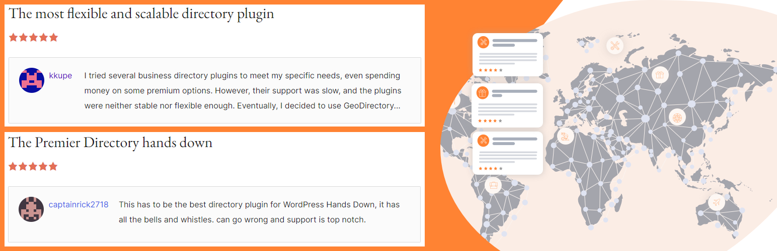 WordPress 外掛 GeoDirectory – WP Business Directory Plugin and Classified Listings Directory 的封面圖片。
