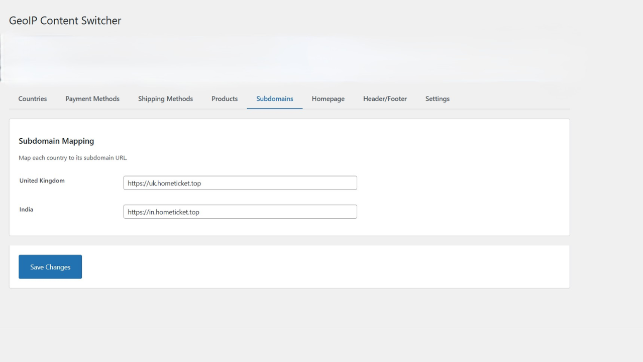 Shipping method filtering - Select shipping methods per country