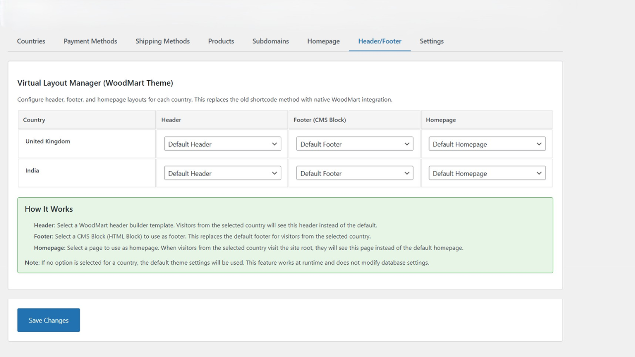 Homepage switcher - Assign custom homepage per country