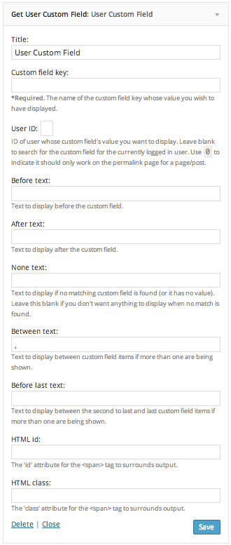 Get User Custom Field Values