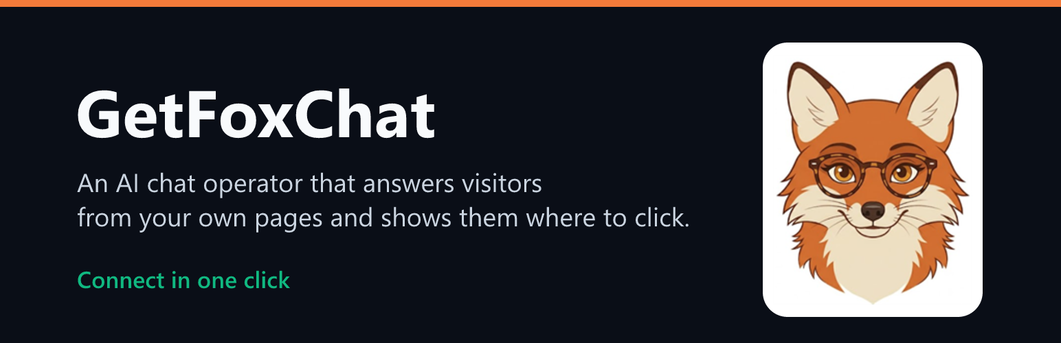 GetFoxChat: AI Chat Operator and Live Chat Widget
