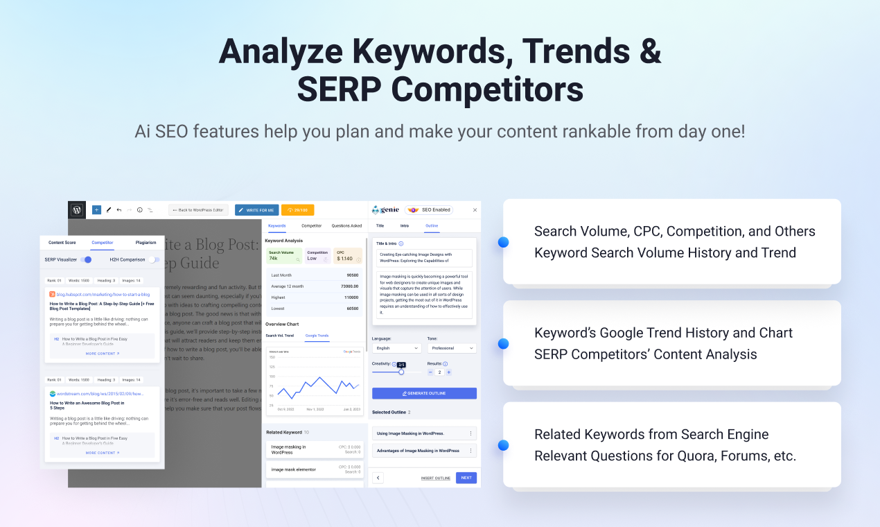 GetGenie – Ai Content Writer with Keyword Research and Competitor Analysis