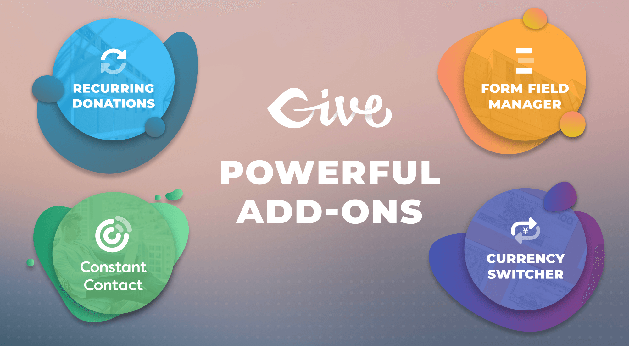 <p>Extend GiveWP with a robust suite of powerful <a href="https://go.givewp.com/addons" title="View all GiveWP Add-ons">Add-ons</a>. Accept recurring donations, credit cards, add custom form fields, and more!</p>