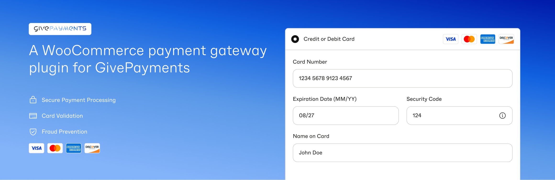 WordPress 外掛 GivePayments for WooCommerce 的封面圖片。