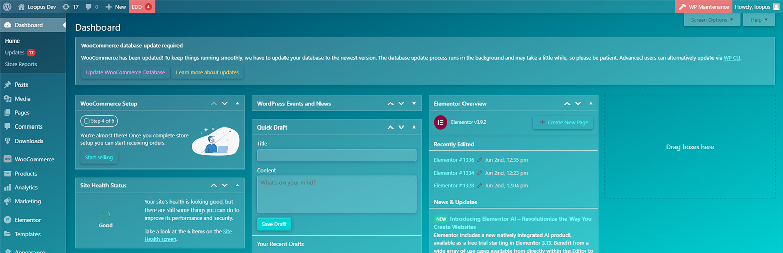 Glassmorphic Admin UI