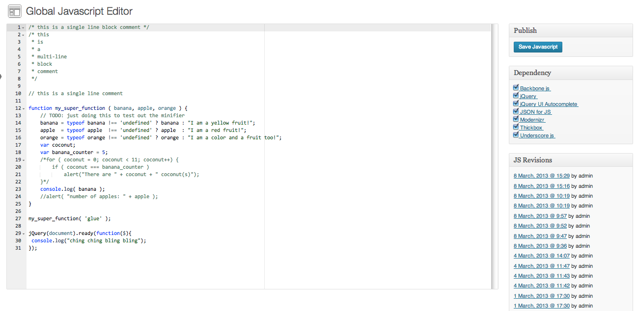<p>Screenshot of the editor itself.</p>