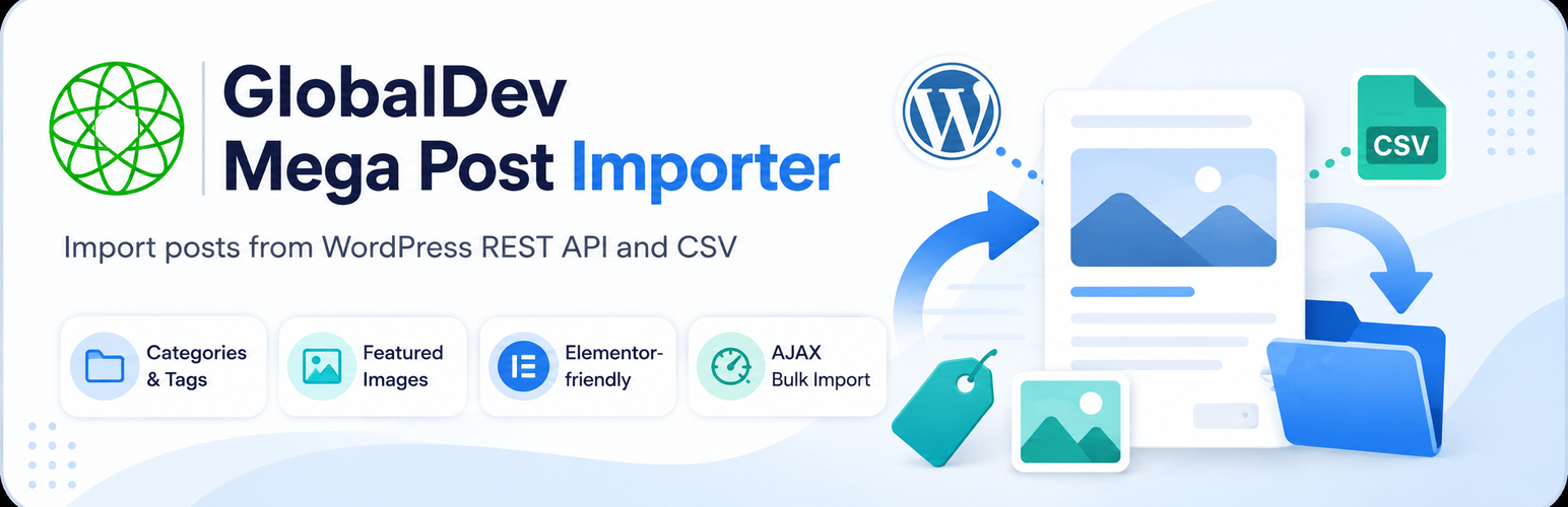 GlobalDev Mega Post Importer preview
