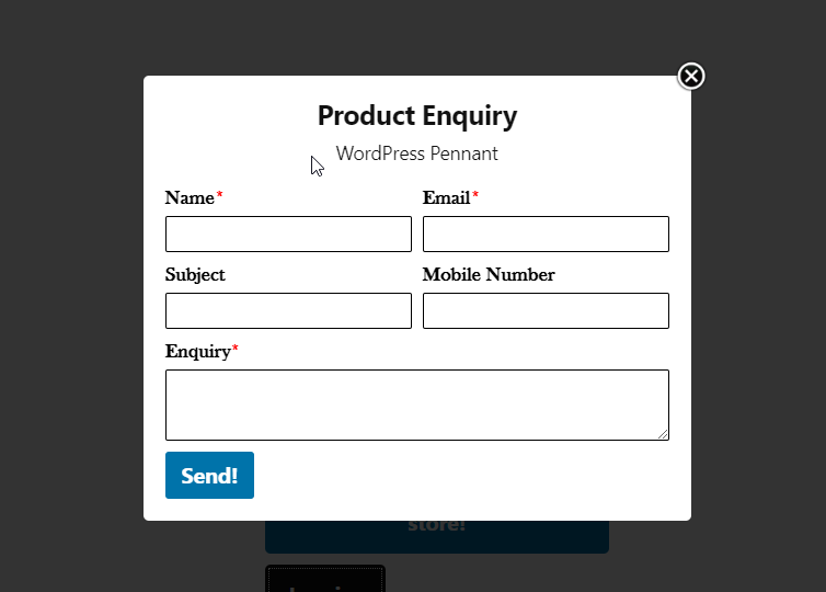 Product Enquiry for WooCommerce