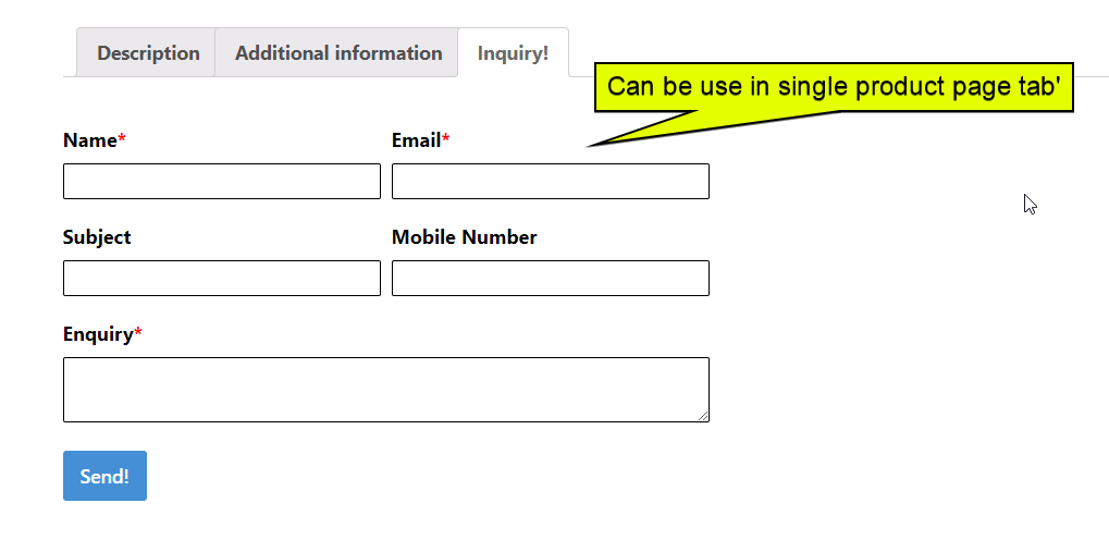 Product Enquiry for WooCommerce