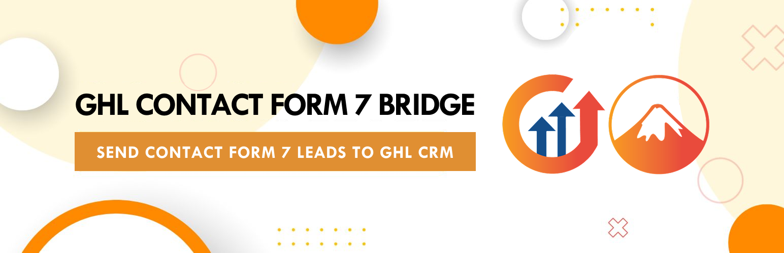 WordPress 外掛 GHL Contact Form 7 Bridge – Send Contact Form 7 leads to GHL CRM 的封面圖片。