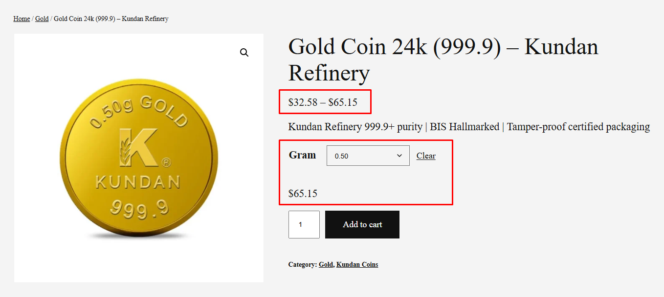 Variation 2: Dynamic Price