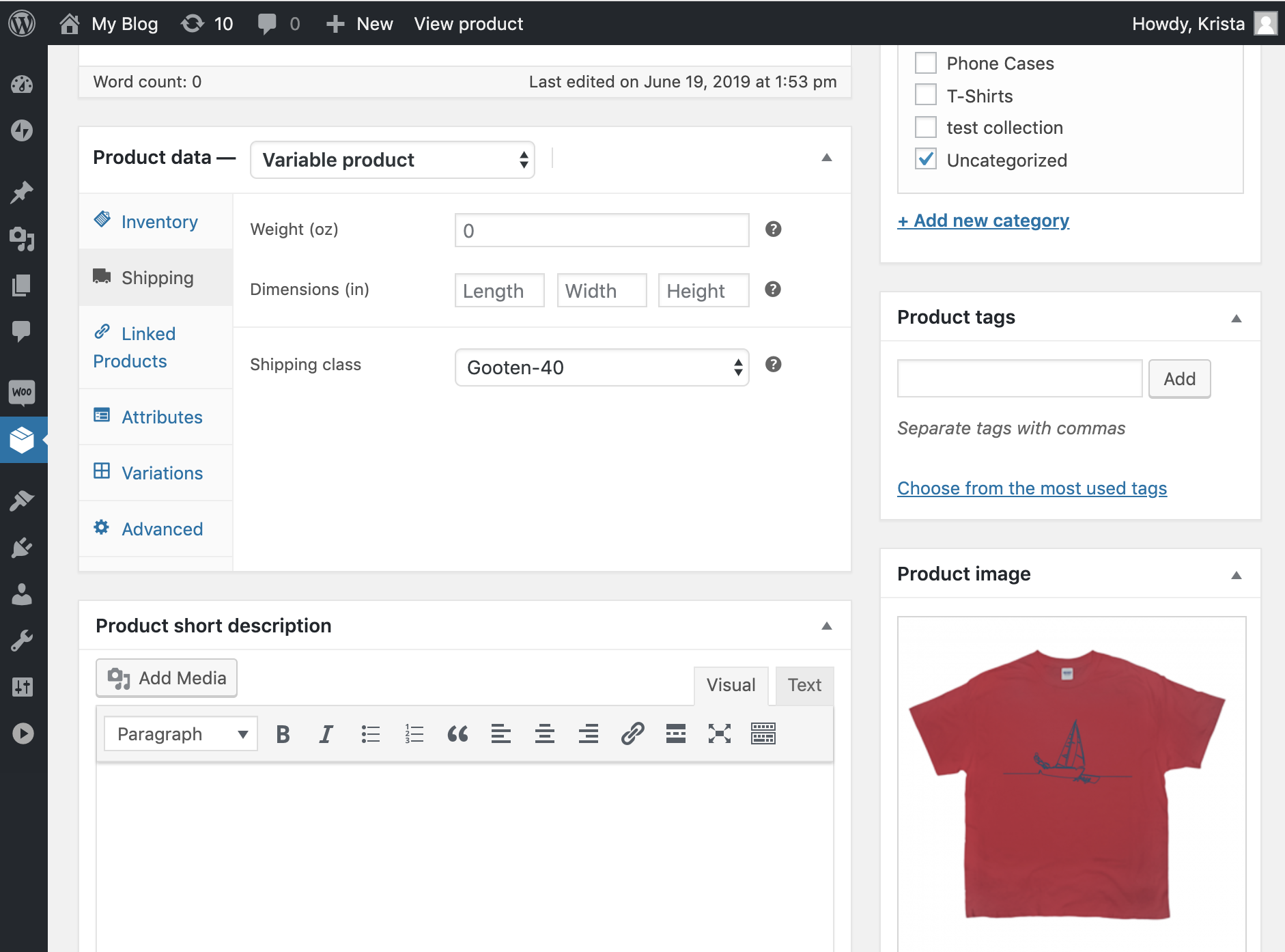 Once the plugin is installed, use the “Gooten” shipping class to display the correct price and options for each item in a cart.