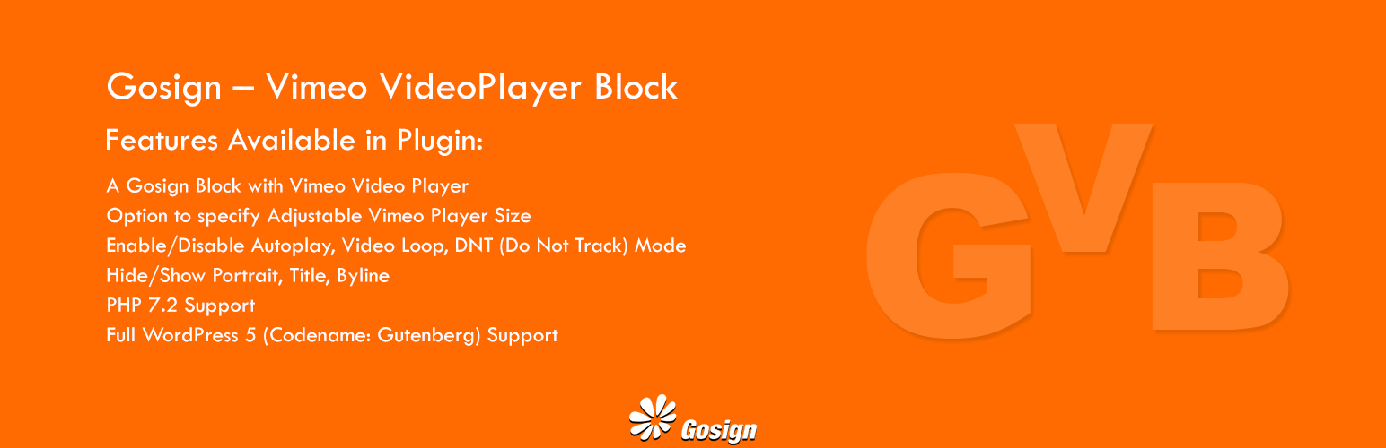 Gosign – Vimeo Video Player Block