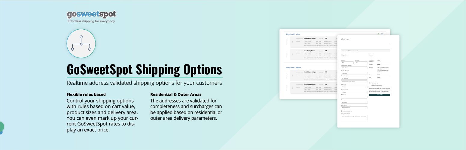 GoSweetSpot Shipping Options