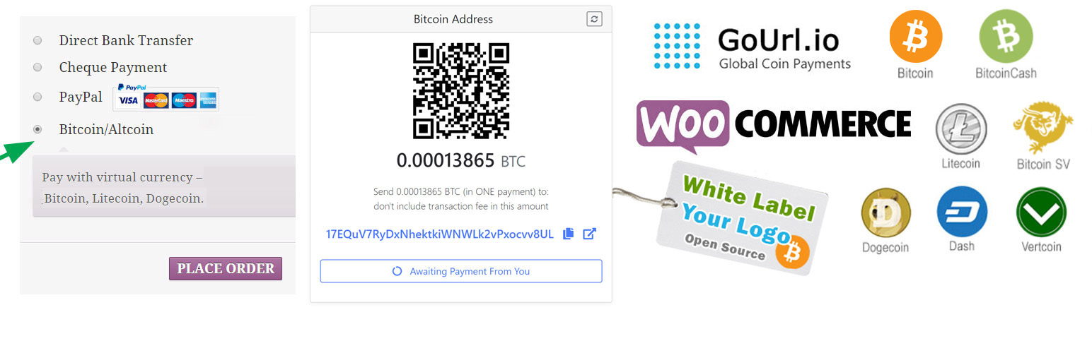 GoUrl WooCommerce – Bitcoin Altcoin Payment Gateway Addon