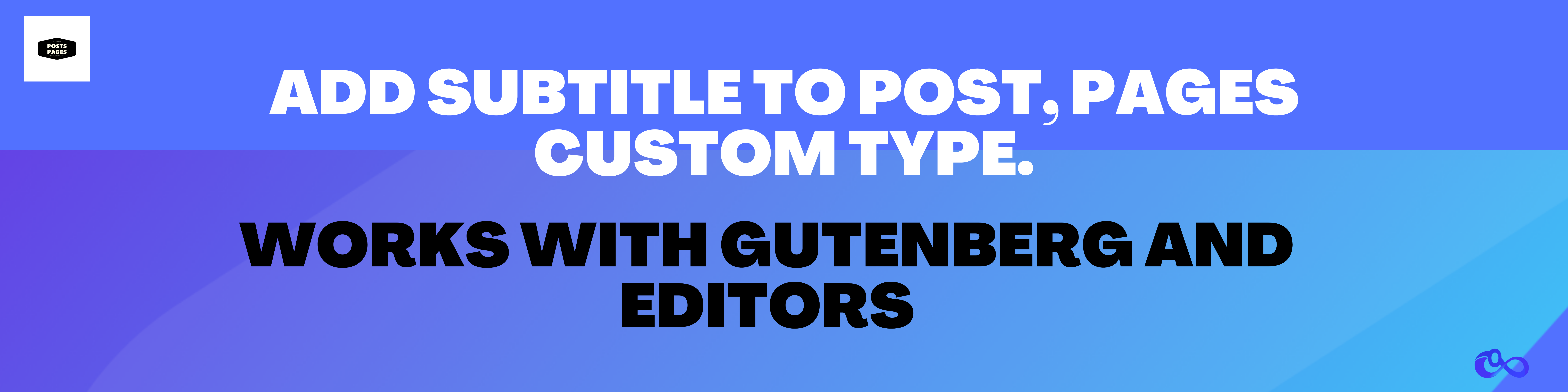 Gp Subtitle for Post, Pages and Custom Type
