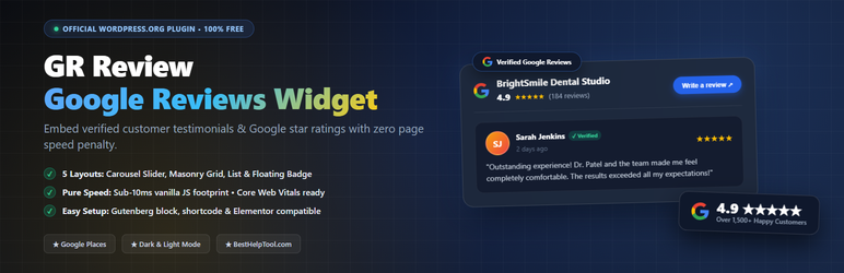 GR Review – Reviews Widget for Google preview