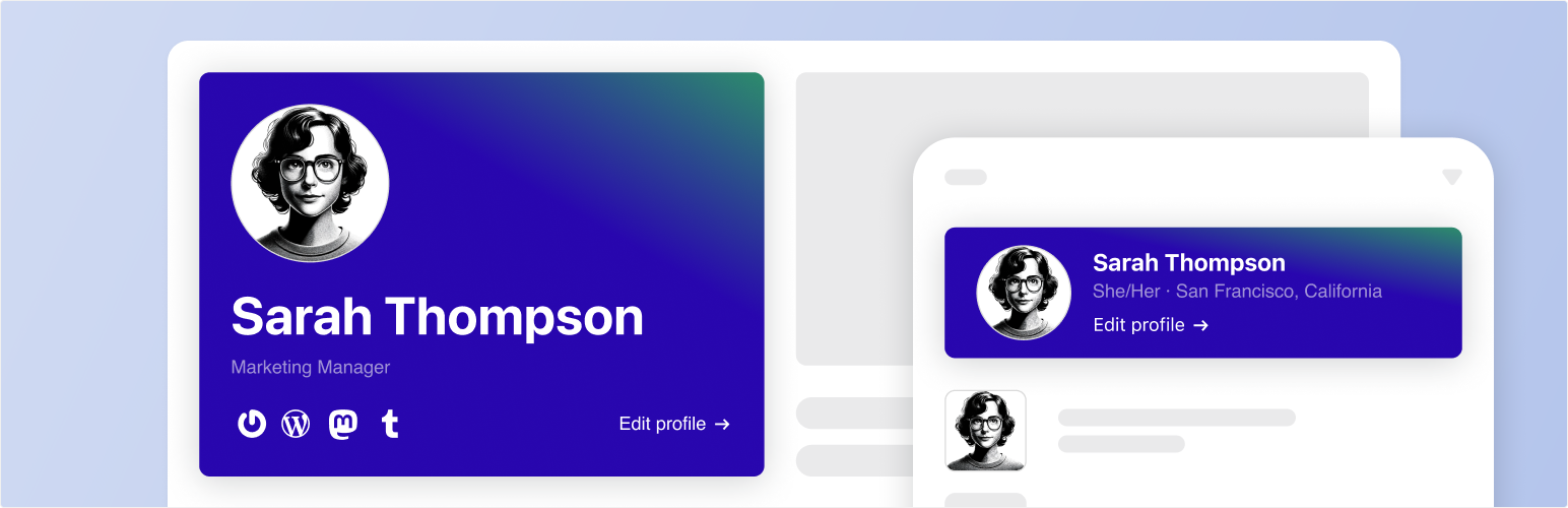 WordPress 外掛 Gravatar Enhanced – Avatars, Profiles, and Privacy 的封面圖片。