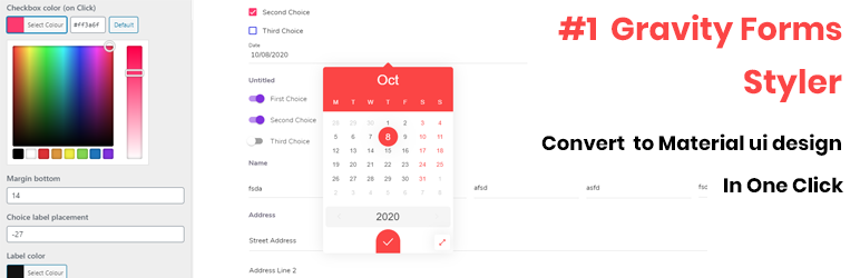 Gravitizer – Material UI Styler for Gravity Forms