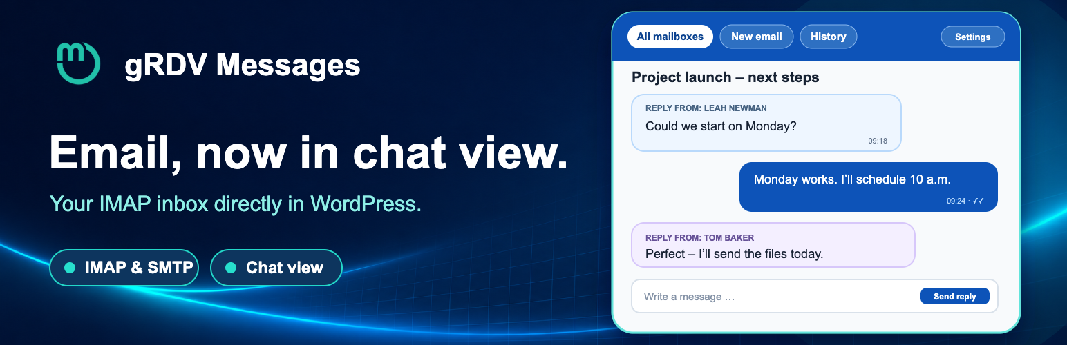 WordPress 外掛 gRDV Messages 的封面圖片