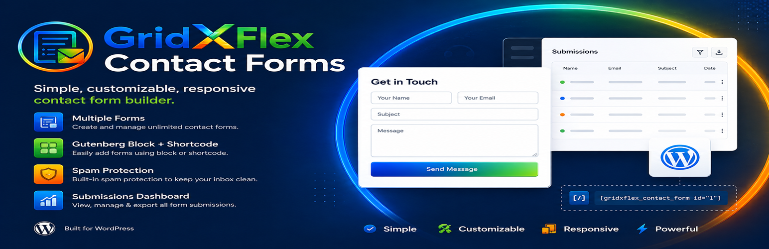 WordPress 外掛 GridXFlex Contact Forms 的封面圖片