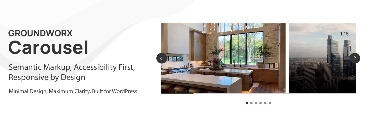 WordPress 外掛 Groundworx Carousel 的封面圖片。