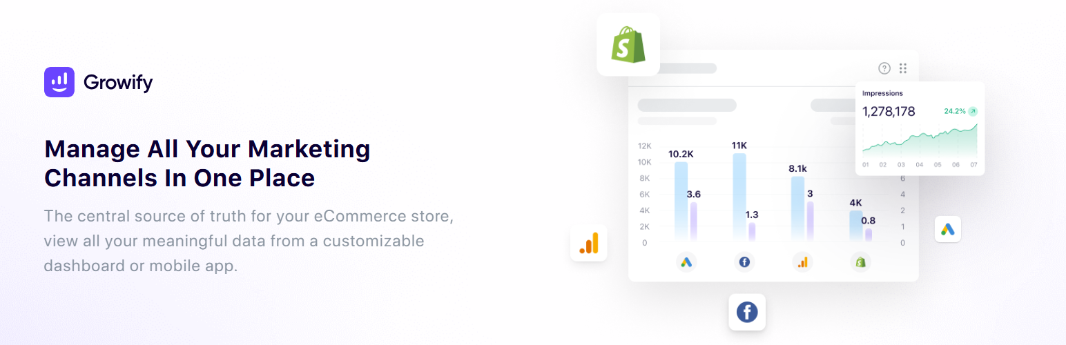 WordPress 外掛 Growify 的封面圖片。