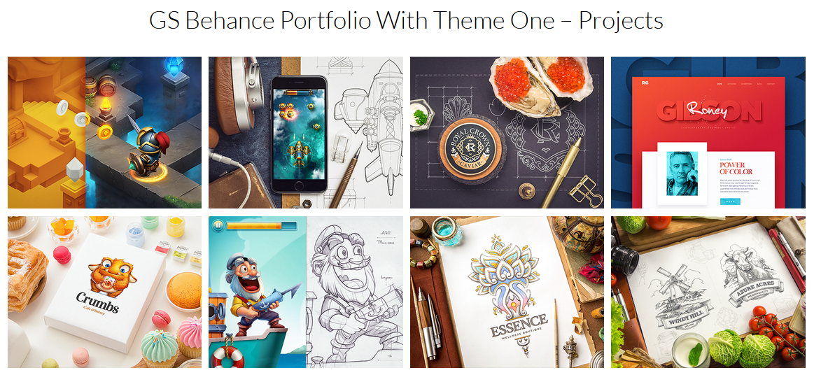 GS Behance Portfolio With Theme 01 - Projects