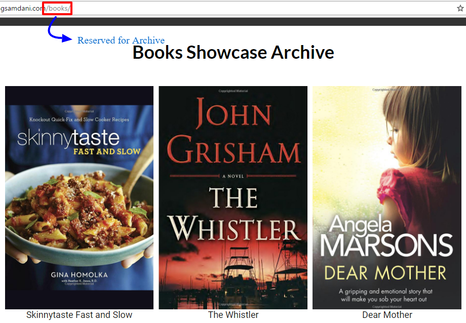 GS Books Showcase Archive